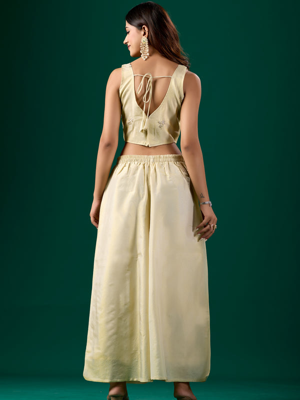 Three-Piece Suit Set (Top, Bottom, & Blouse)