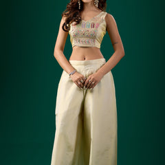 Three-Piece Suit Set (Top, Bottom, & Blouse)