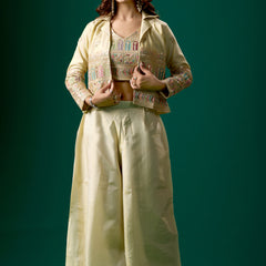 Three-Piece Suit Set (Top, Bottom, & Blouse)