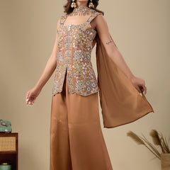 Cream Embroidered 3Pc Set
