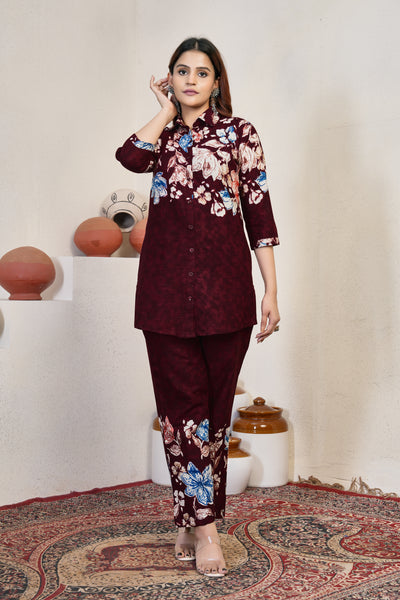 Printed Cotton Co-ord Set