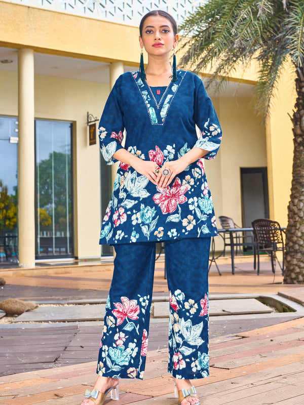 Printed Cotton Co-ord Set