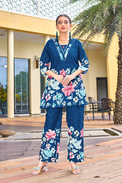 Printed Cotton Co-ord Set