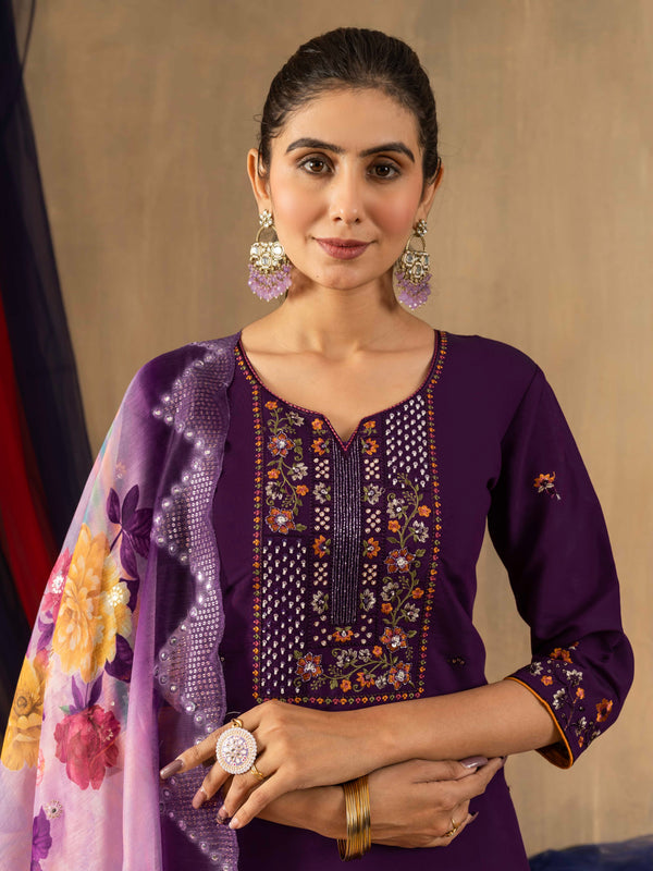 Elegant Straight Kurti Pant Dupatta Set