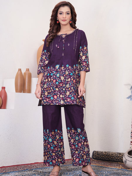 Printed Cotton Co-ord Set