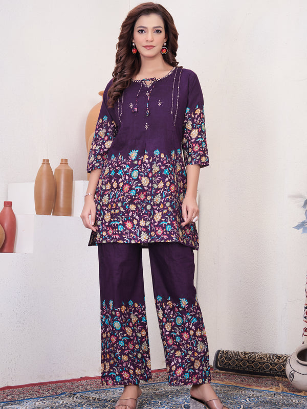 Printed Cotton Co-ord Set