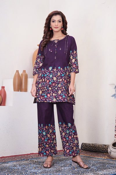 Printed Cotton Co-ord Set