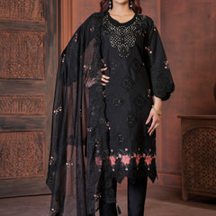 Elegant Straight Kurti Pant Dupatta Set