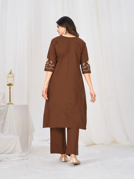 Anarkali Kurti Pant Dupatta Set