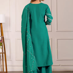 Anarkali Kurti Palazzo Dupatta Set