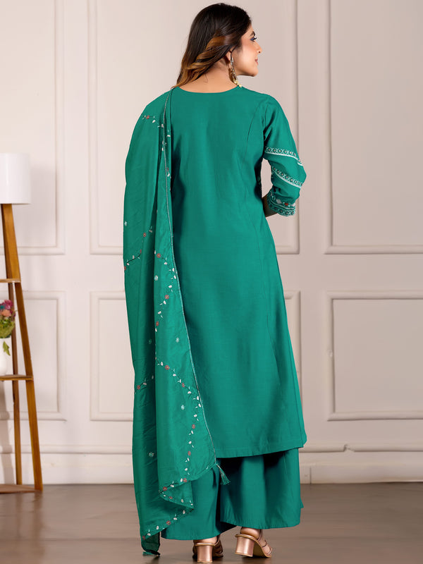 Anarkali Kurti Palazzo Dupatta Set