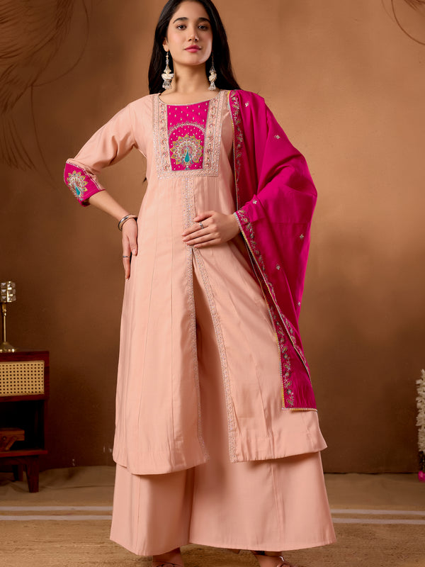 Anarkali Kurti  Palazzo Dupatta Set