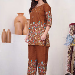 Printed Cotton Co-ord Set