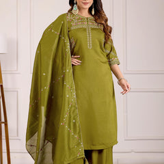 Anarkali Kurti Palazzo Dupatta Set