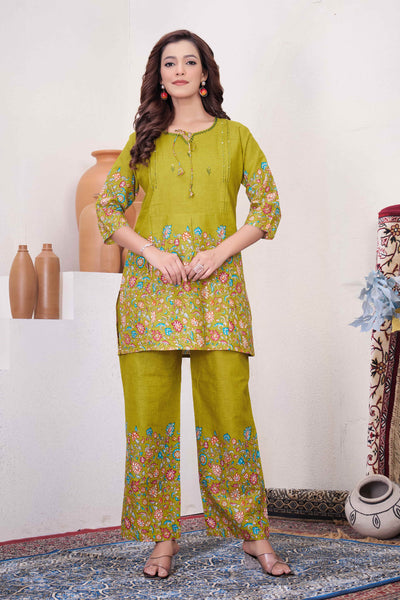 Printed Cotton Co-ord Set