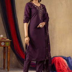 Elegant Straight Kurti Pant Dupatta Set