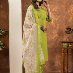 Elegant Straight Kurti Pant Dupatta Set