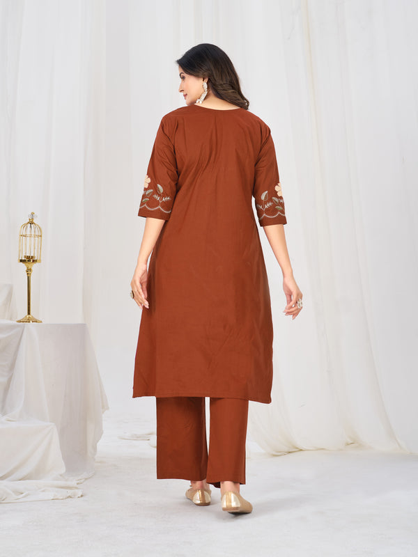 Anarkali Kurti Pant Dupatta Set