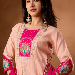 Anarkali Kurti  Palazzo Dupatta Set