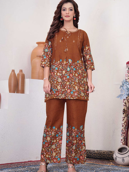 Printed Cotton Co-ord Set