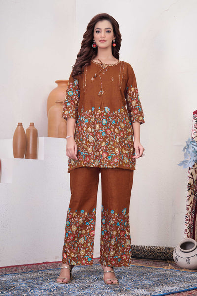 Printed Cotton Co-ord Set
