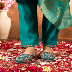 Elegant Straight Kurti Pant Dupatta Set
