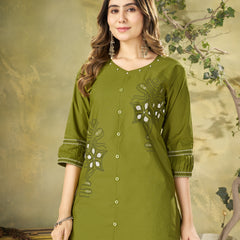 Embroidered Cotton Co-ord Set