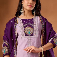 Anarkali Kurti  Palazzo Dupatta Set