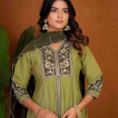 Anarkali Kurti Palazzo Dupatta Set
