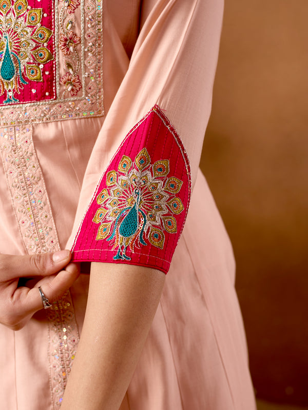 Anarkali Kurti  Palazzo Dupatta Set