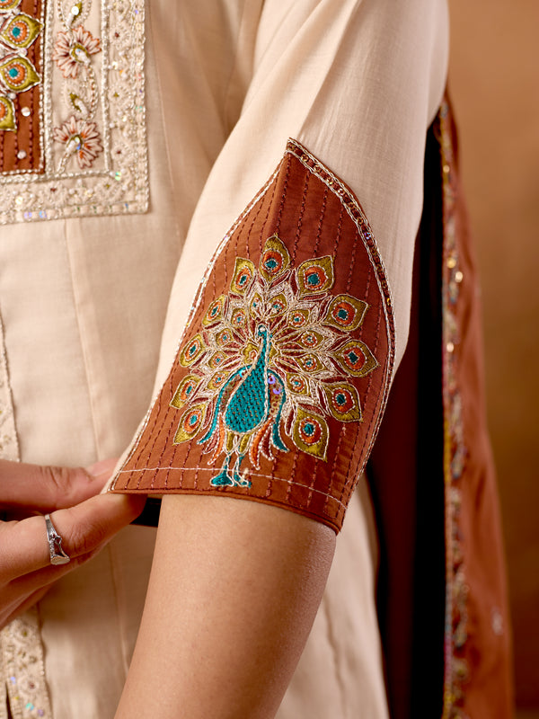 Anarkali Kurti  Palazzo Dupatta Set