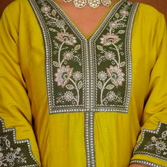 Anarkali Kurti Palazzo Dupatta Set