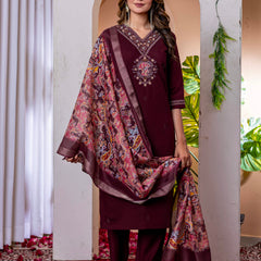 Elegant Straight Kurti Pant Dupatta Set