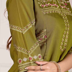 Anarkali Kurti Palazzo Dupatta Set