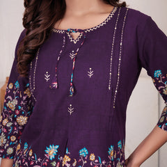 Printed Cotton Co-ord Set