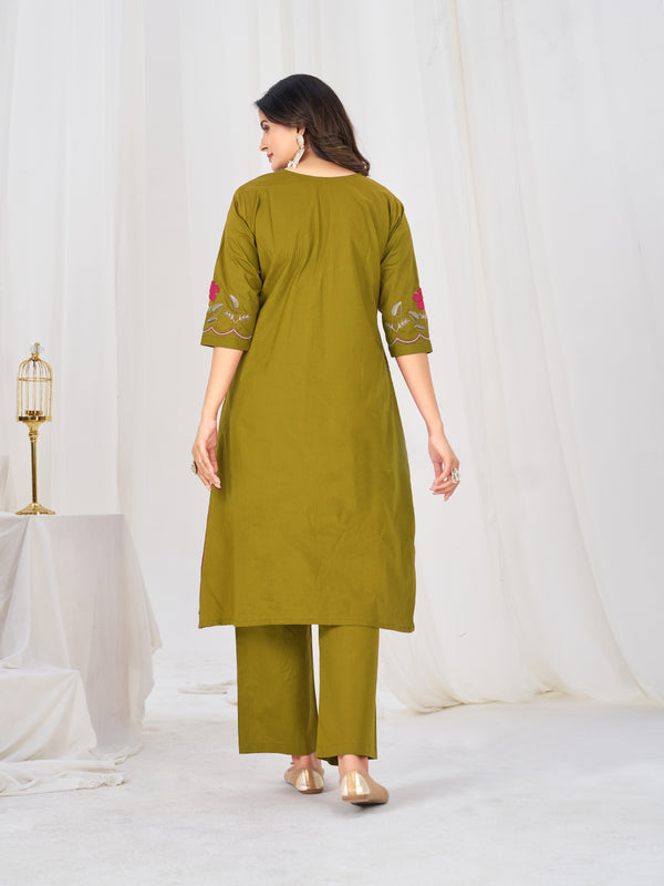 Anarkali Kurti Pant Dupatta Set