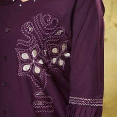Embroidered Cotton Co-ord Set