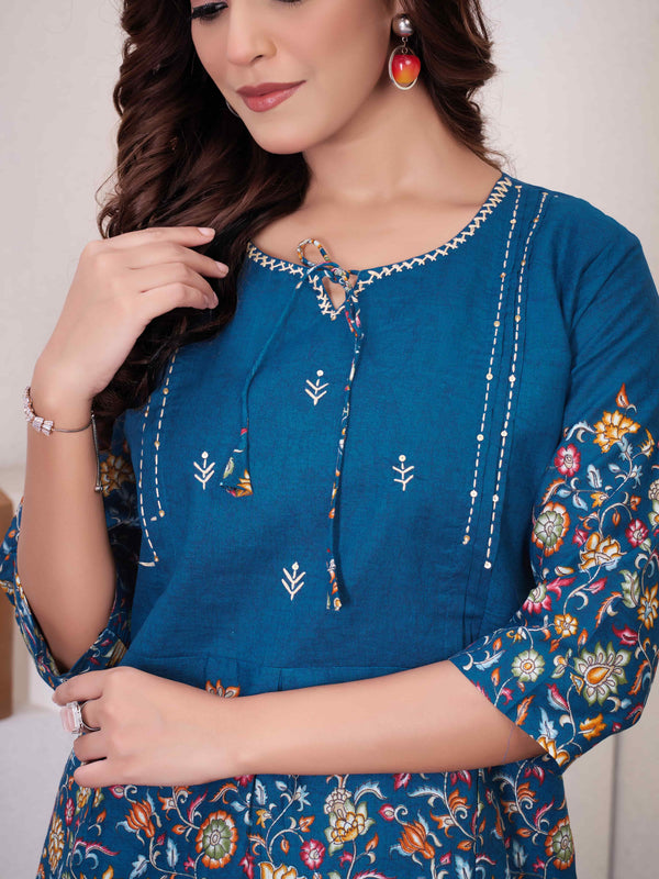 Printed Cotton Co-ord Set