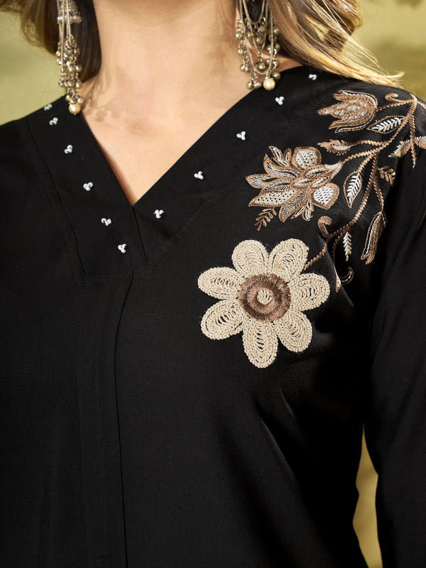 Embroidered Rayon Co-ord Set