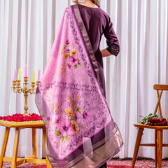 Elegant Straight Kurti Pant Dupatta Set