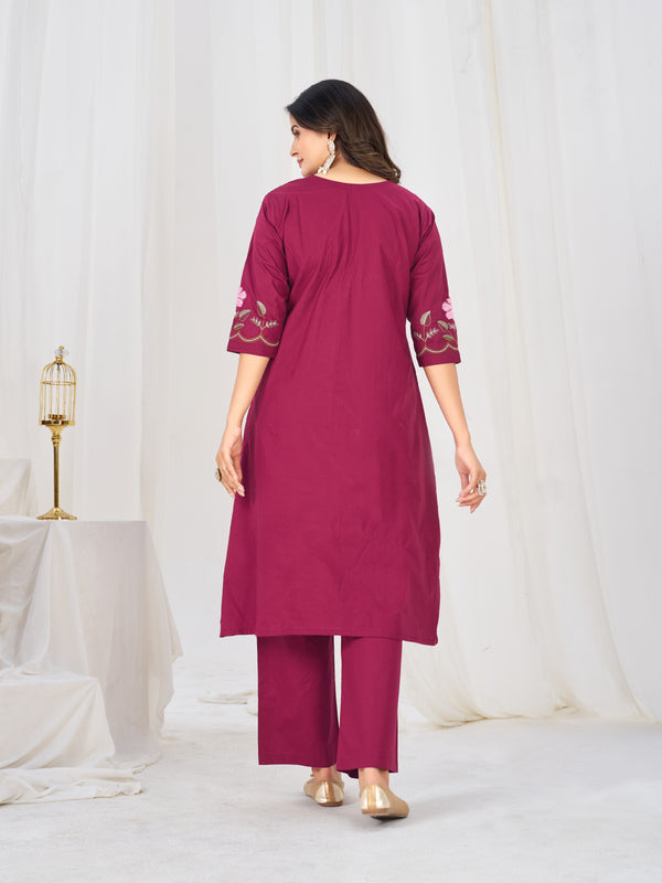 Anarkali Kurti Pant Dupatta Set