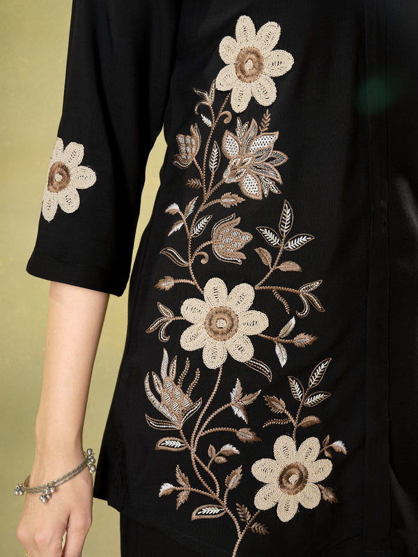 Embroidered Rayon Co-ord Set