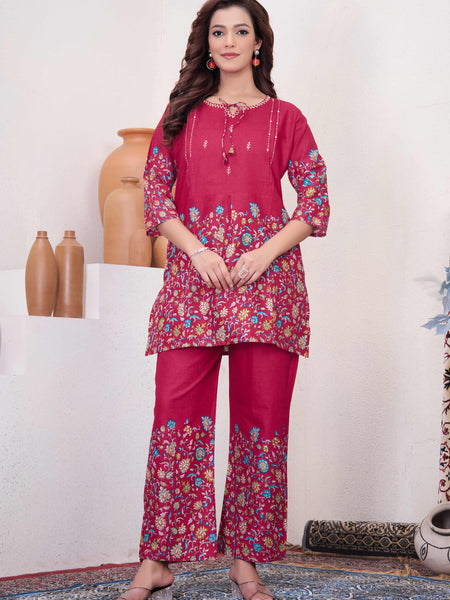 Printed Cotton Co-ord Set