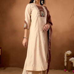 Anarkali Kurti  Palazzo Dupatta Set