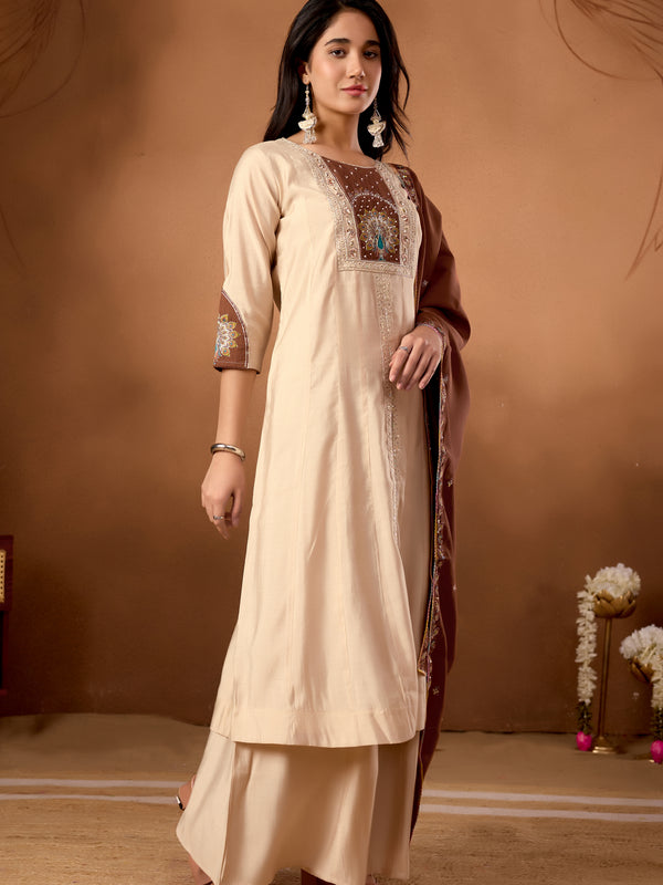 Anarkali Kurti  Palazzo Dupatta Set