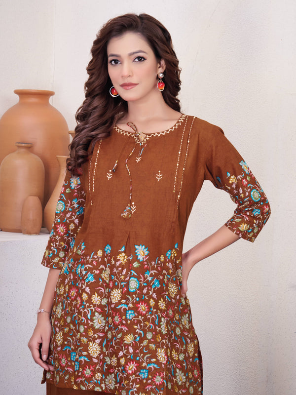 Printed Cotton Co-ord Set