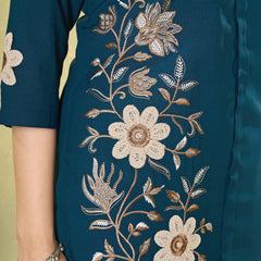 Embroidered Rayon Co-ord Set