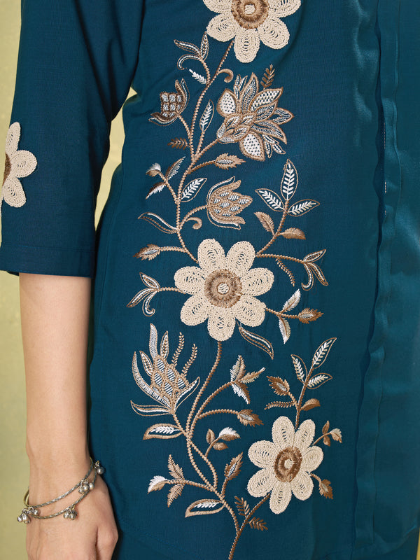 Embroidered Rayon Co-ord Set