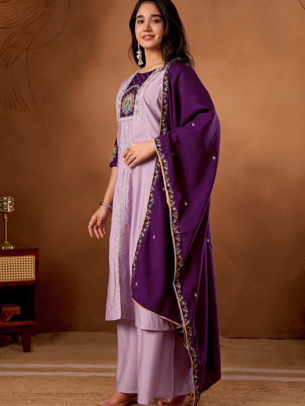 Anarkali Kurti  Palazzo Dupatta Set
