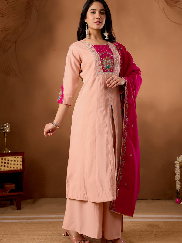 Anarkali Kurti  Palazzo Dupatta Set
